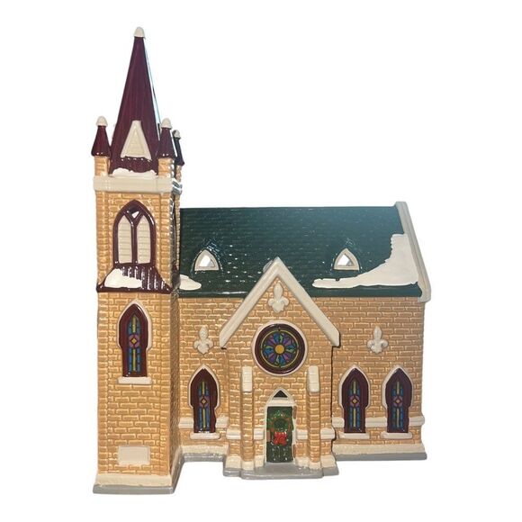 Department 56 Snow Village Mount Olivet Church 5442-9 Retired 1993 EUC - Picture 4 of 10